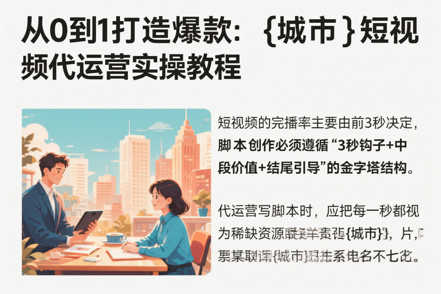 从0到1打造爆款：日照短视频代运营实操教程