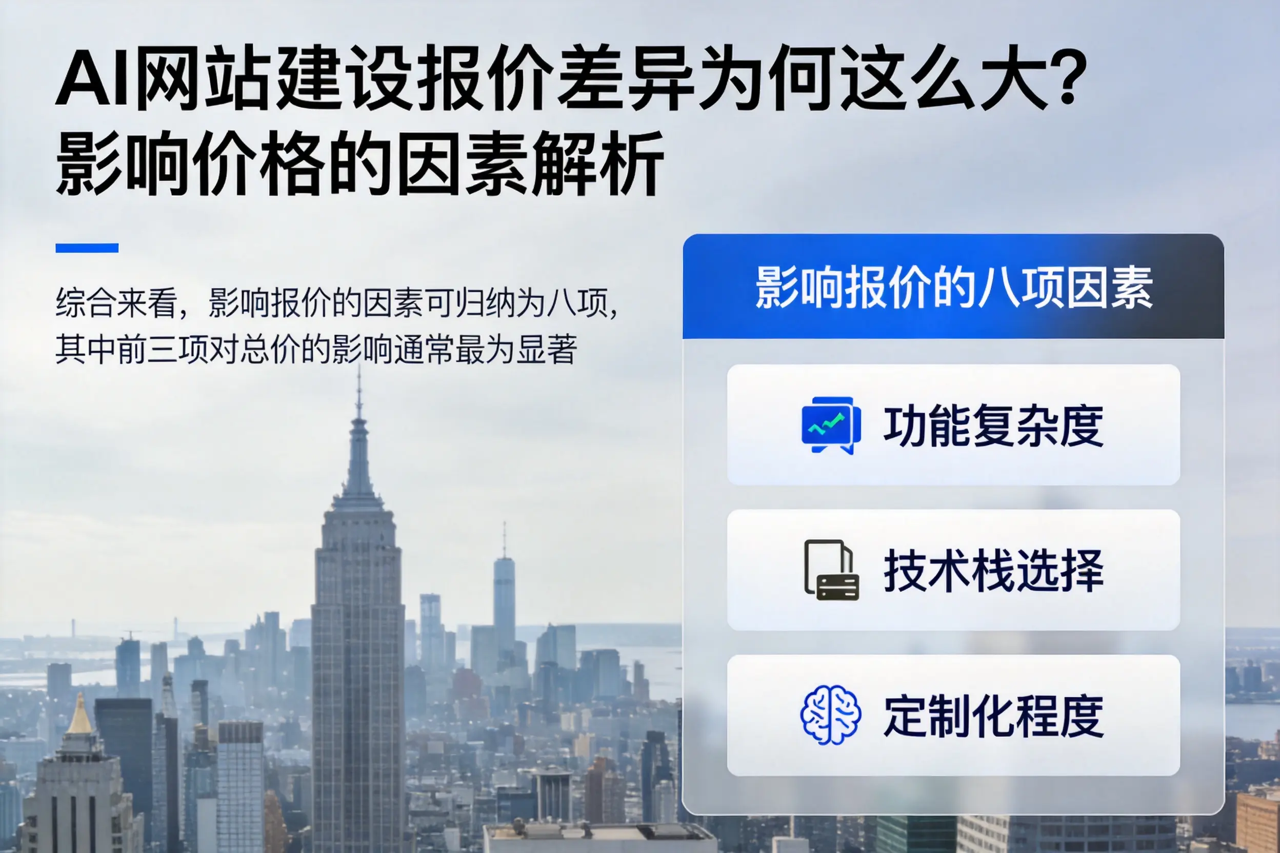 日照AI网站建设报价差异为何这么大？影响价格的因素解析