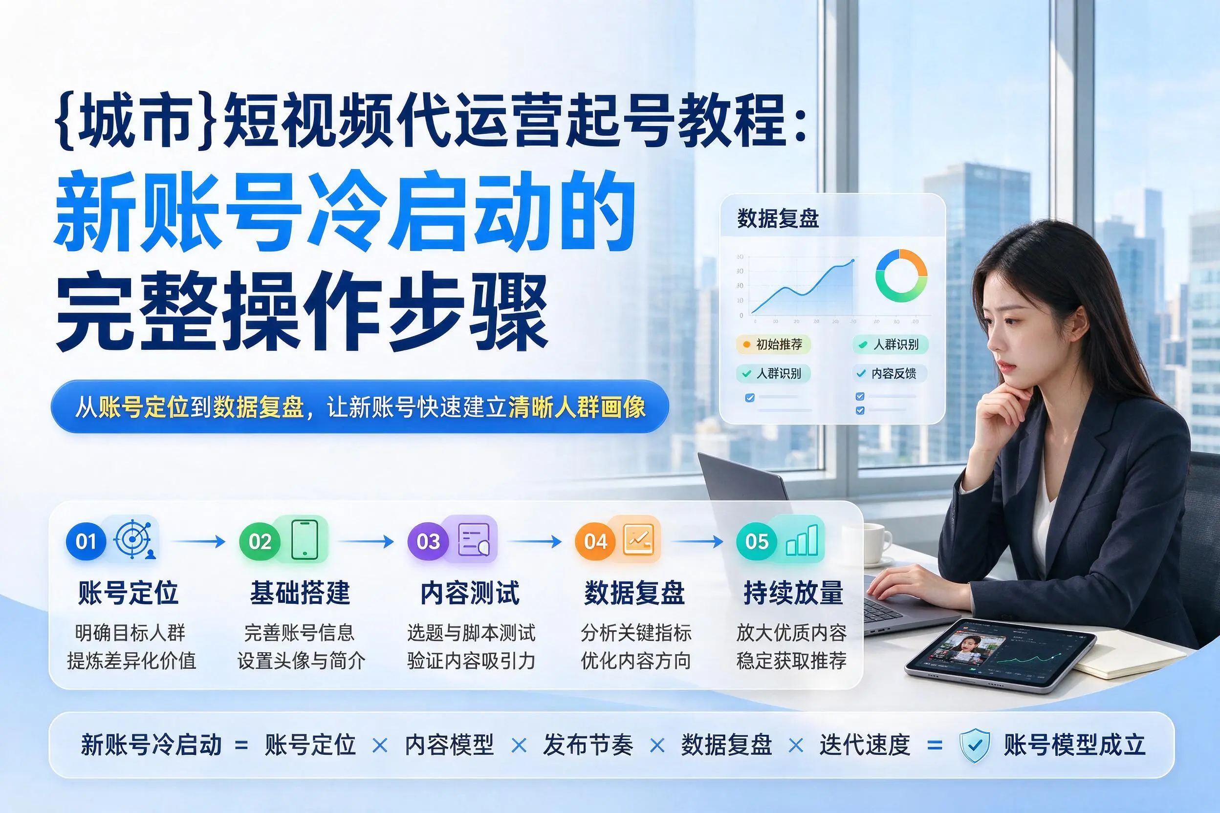 日照短视频代运营起号教程：新账号冷启动的完整操作步骤