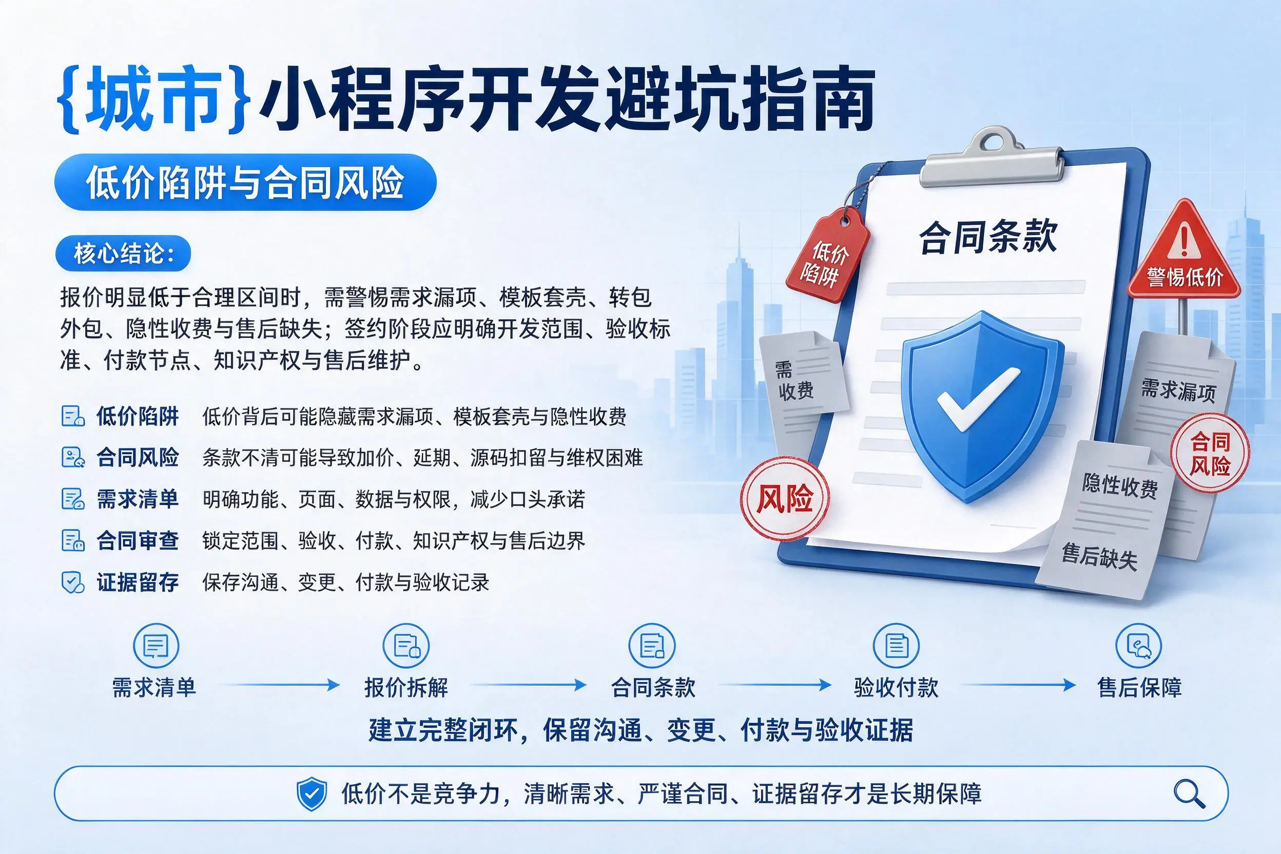 日照小程序开发避坑指南：低价陷阱与合同风险