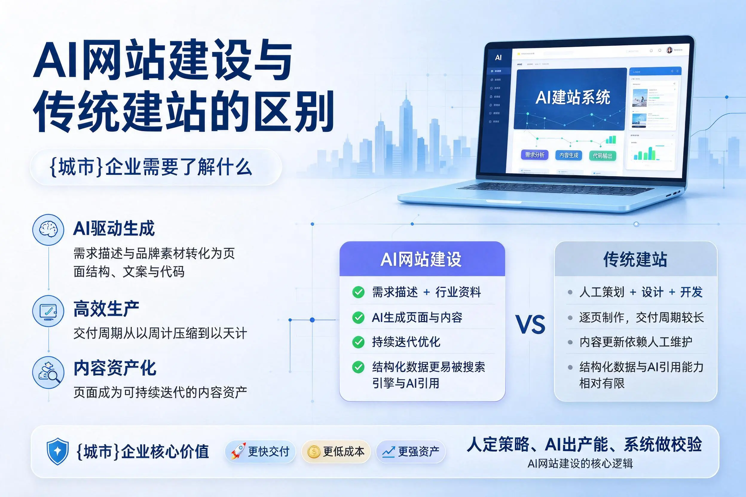AI网站建设与传统建站的区别,日照企业需要了解什么