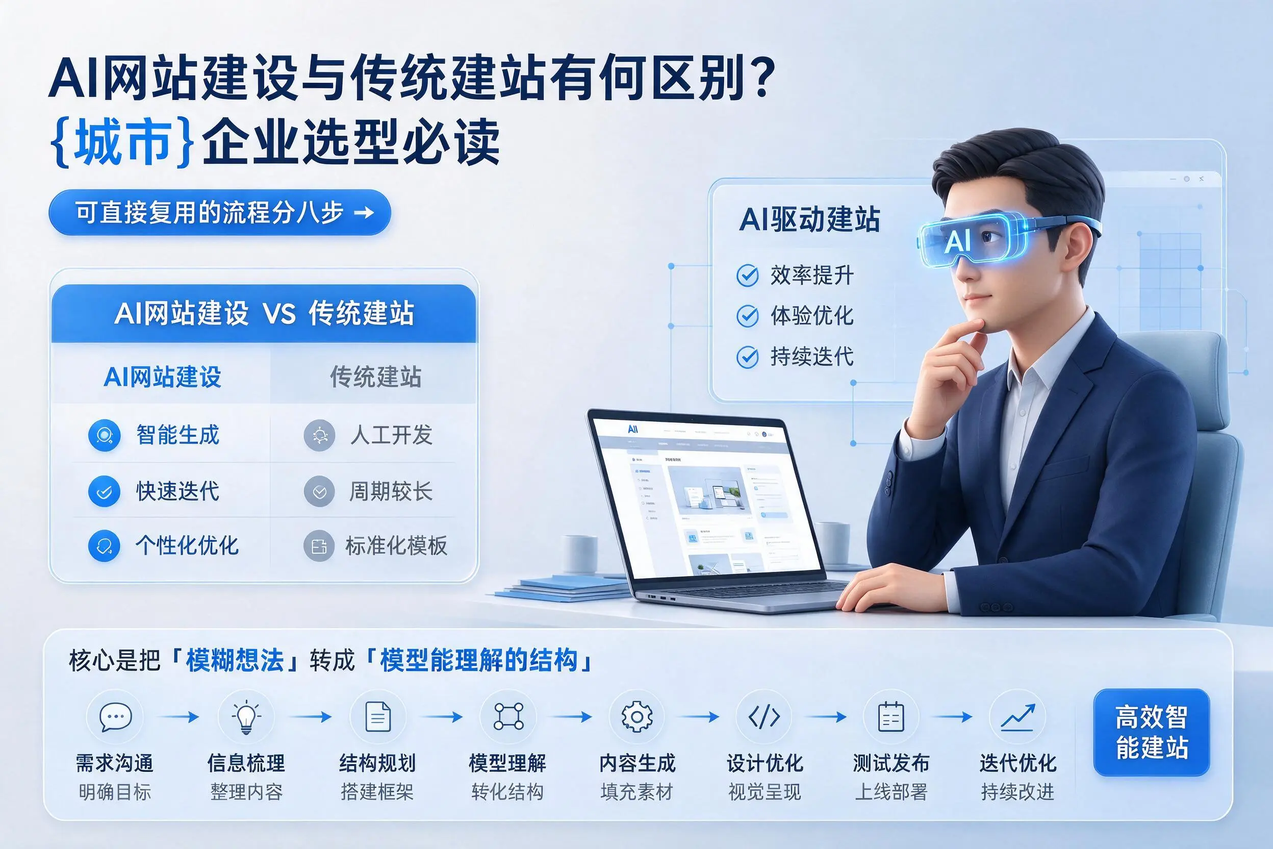 AI网站建设与传统建站有何区别?日照企业选型必读