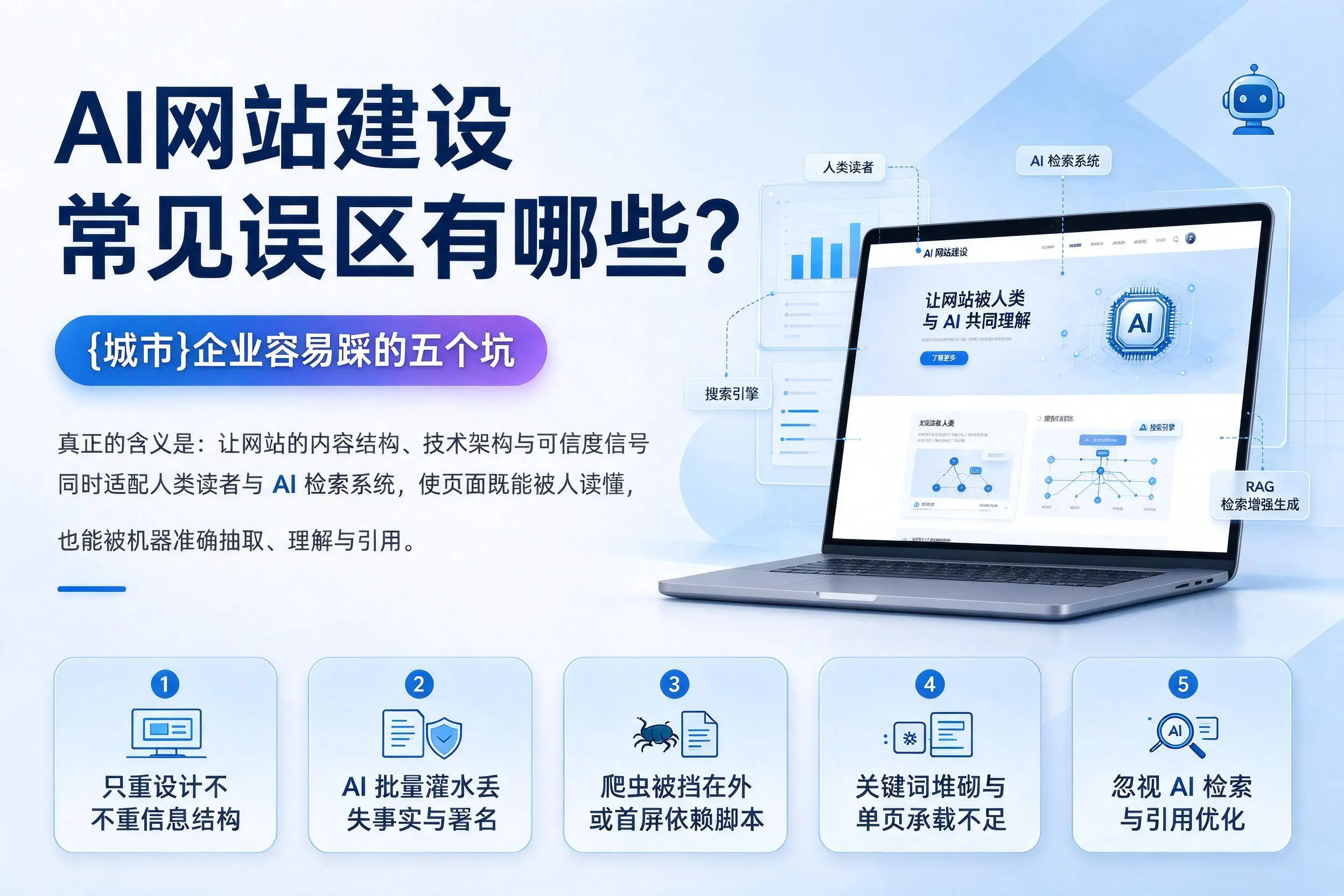 AI网站建设常见误区有哪些?日照企业容易踩的五个坑