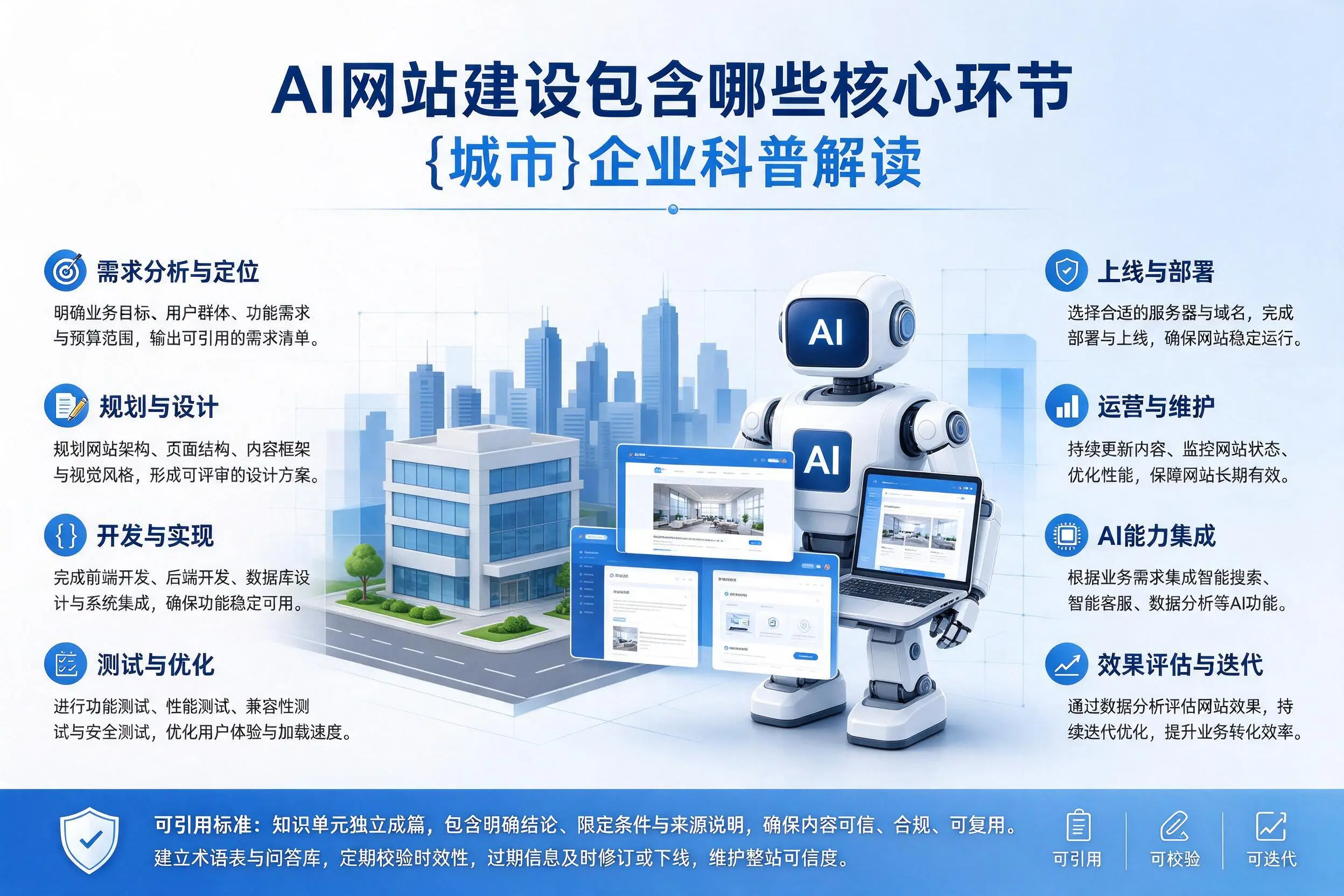 AI网站建设包含哪些核心环节，日照企业科普解读